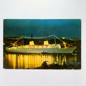 Postcard MS Gripsholm Swedish American Line 1959 Posted Sweden - Picture 1 of 2