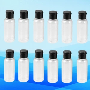 12Pcs Emulsion Bottle Liquid Subpackaging Bottle Black and ) Bottle - Picture 1 of 11