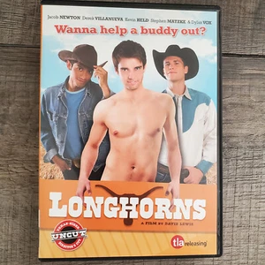 Longhorns (DVD 2011) Uncut - Region 1 - Rare LGBTQ+ Indie Film - Out of Print - Foto 1 di 2