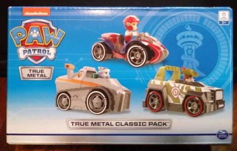 Paw Patrol TRUE METAL CLASSIC PACK includes  Everest - Ryder - Tracker  (NEW) Cover