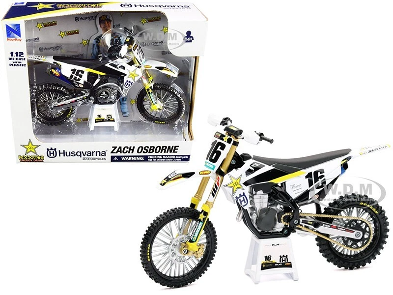 Husqvarna Zach Osborne #16 Rockstar Die Cast Dirt Bike Motorcycle 1 12 Scale
