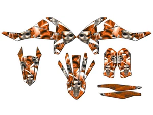 2017-2018 XC JESTER Orange Senge Graphics Kit Compatible with KTM - Foto 1 di 10