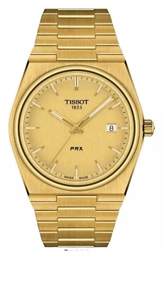 Reloj Tissot PRX Dorado Hombre - T137.410.33.021.00 Nuevo Foto 1 de 4
