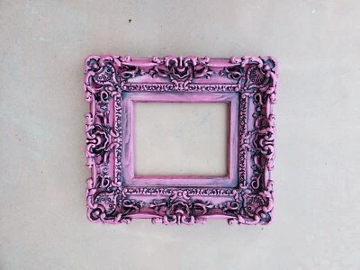 8x10 Vintage Baby Pink Picture Frame, Baroque Ornate Baby Frames, Gifts - Image 1 of 4