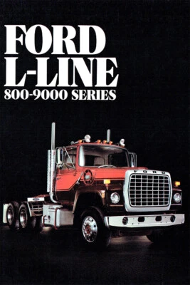 Ford L-Line 800-9000 Series Trucks Vintage Art Wall Room Poster - POSTER 20x30 - Image 1 of 4