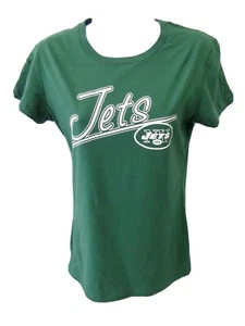 New York Jets Football Ladies Fitted Short Sleeve Shirt Green New - Bild 1 von 1