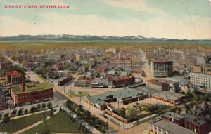 DENVER CO COLORADO BIRDS EYE VIEW 1915 VINTAGE POSTCARD 080524 T - Picture 1 of 2