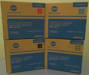 Set 4 original werkseitig versiegelte Konica Minolta TNP50 Tonerkartuschen bizhub C3100 - Bild 1 von 1