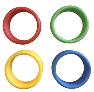 20 x Macrame Rings 101mm 4", Red, Yellow, Green, Blue. String, Knotting. S7730 - Picture 1 of 5
