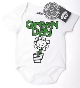 Green Day Babygrow Official Flower Pot Bodysuit Romper Baby Sleepsuit Playsuit - Picture 1 of 20