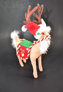 Annalee 2007 Weihnachten Pfefferminz Rentier 10,5" groß selten - Bild 1 von 8
