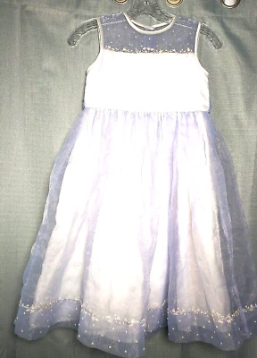 Strasburg Dress Girls 7 Purple Lavender Chiffon Princess Wedding Pageant - Image 1 of 4