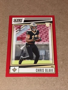 Chris Olave 2022 Score Red Rookie Card #378 New Orleans Saints  - Bild 1 von 4
