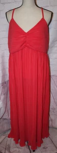 Maxi Vestido Cami Plisado Coral A New Day Para Mujer Correas Ajustables Talla XXL *NUEVO* - Imagen 1 de 2