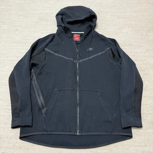 Nike Tech Fleece Windrunner Hero Hoodie 727340-010 Black Gray Men's XL - Picture 1 of 6