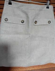 Metallic ,linen Skirt - Picture 1 of 9
