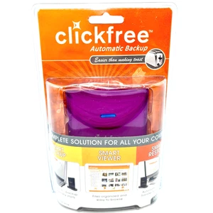 Clickfree Automatic Portable Backup Hard Drive 500GB Purple WD0952XM NOS - Picture 1 of 7