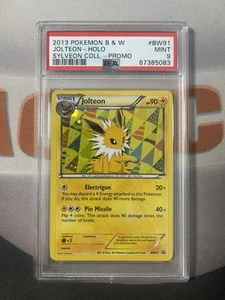 PSA 9 Jolteon BW91 DOUBLE SWIRL HOLO Sylveon Collection Promo Pokemon Card MINT - Picture 1 of 3