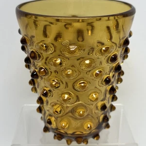 Empoli Bernstein Schuhnagel Vase 6" hoch mundgeblasen - Bild 1 von 7