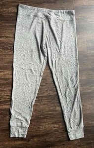 Cuddl Duds Soft Knit Leggings Womens Size Large Marled Gray Stretch Leisurewear - Picture 1 of 6