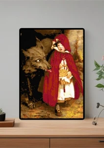 Gráfico de patrones de punto de cruz contado de My, What Big Eyes You Have Bad Wolf - Imagen 1 de 2