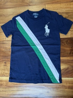 Camiseta Polo By Ralph Lauren Azul Marino Big Horse - Niños Talla 6 Foto 1 de 4