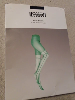 Medias de motociclista Wolford Heights negras talla grande Foto 1 de 4
