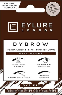 Eylure Dybrow Permanent Tint for Brows Dye Kit Dark Brown - Image 1 of 2