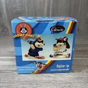 Gibson Looney Tunes Tasmanian Devil "Batter Up" shaker sale e pepe NUOVO in SCATOLA - Foto 1 di 13
