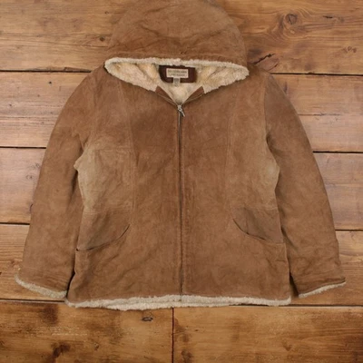 Chaqueta Exterior Mulberry Street Vintage XL 90s Gamuza Parka Beige Mujer Foto 1 de 4