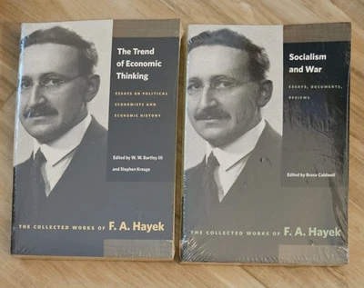 The Collected Works of F. A. Hayek Lot of 2 Economic Think Socialism & War - Image 1 of 2