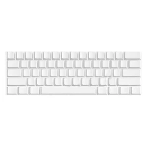 61 Key Minimalist White Blank Keycaps Original Profile For Mechanical Keyboards - Photo 1/8