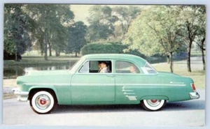 1954 MERKUR 2-TÜRIGE LIMOUSINE VINTAGE WERBE POSTKARTE - Bild 1 von 2