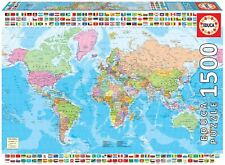 Educa Map of The World With Flags 1500 PC Jigsaw Puzzle (pl)
