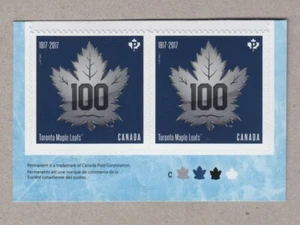 MAPLE LEAFS 100th = HOCKEY = Booklet Pair with Colour ID MNH Canada 2017 #3044 - Bild 1 von 1