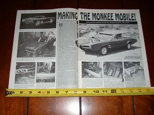 MONKEE MOBILE PONTIAC GTO DEAN JEFFRIES THE MONKEES ORIGINAL ARTIKEL 1988 - Bild 1 von 12