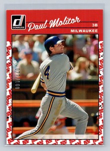 2023 Donruss One Hundred #268 Paul Molitor Emoji /100  Milwaukee Brewers B19