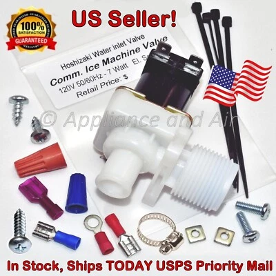 HOSHIZAKI Water Valve 3U0150-01, J248-647, Ships Free USPS Priority Mail TODAY!
