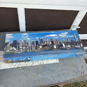 Rare Jigsaw Puzzle FX Schmid Super Puzzle 7500 Pieces New York Skyline Vintage - Picture 1 of 13