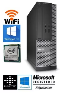 Dell OptiPlex 3020 Core i3 4TH Gen SFF Windows 7/10 250GB 4GB/8GB WiFi ready - Picture 1 of 12