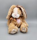 Ganz Ramshackle Bunny Rabbit Plush 11" Carrot Heart Patch Stuffed Animal Easter