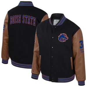 Colosseum Boise State Broncos Wool Blend Letterman Full-Snap Varsity Jacket 3XL - Picture 1 of 1