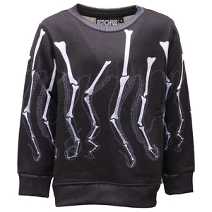 5339AE felpa bimbo boy OCTOPUS black cotton blend sweater kid - Picture 1 of 4