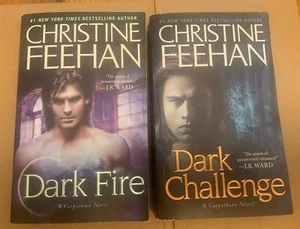 Lot Of 2 Christine Feehan Paperbacks Dark Fire Challenge Carpathian Novels - Picture 1 of 7