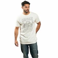 Official Fast & Furious Mens Charger T-Shirt Natural S - XXL