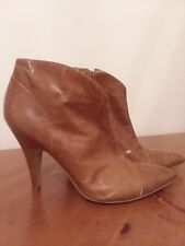 BCBGirls Patent Leather Brown Ankle Boots