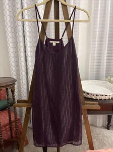 Women’s Miami Purple Sequin DRESS SIZE Small Spaghetti Strap Party - Picture 1 of 3