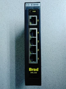 BRAD COMMUNICATIONS DRL-250 5 PORT INDUSTRIAL ETHERNET SWITCH NEW!! WOW!! READ!! - Picture 1 of 2