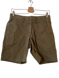 Marc by Marc Jacobs Mens Shorts Size 28 Olive Green Twill Flat Front 8" Inseam - Picture 1 of 12
