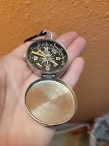 YCM Compass Vintage made in Japan in Silver tone case Works - Excellent cond - Picture 1 of 6